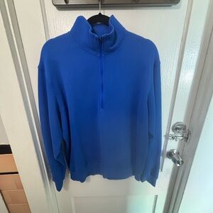 lululemon athletica Men's Steady State 1/2 zip in Bluebell
